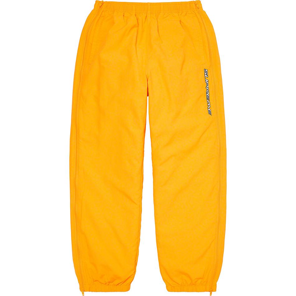 Yellow Supreme Full Zip Baggy Warm Up Pant Pants | Supreme 200YU